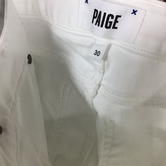 Paige | Verdugo Crop White Skinny Jeans~30 - Picture 10 of 12